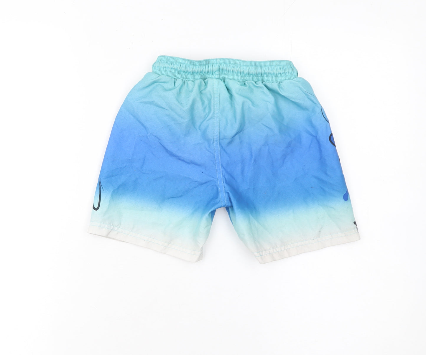 Sonic The Hedgehog Boys Blue Swim Shorts 5-6 Years Elastic Drawstring Waist
