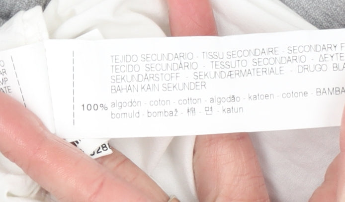 Zara Women Grey High Neck Pullover Jumper Size 12