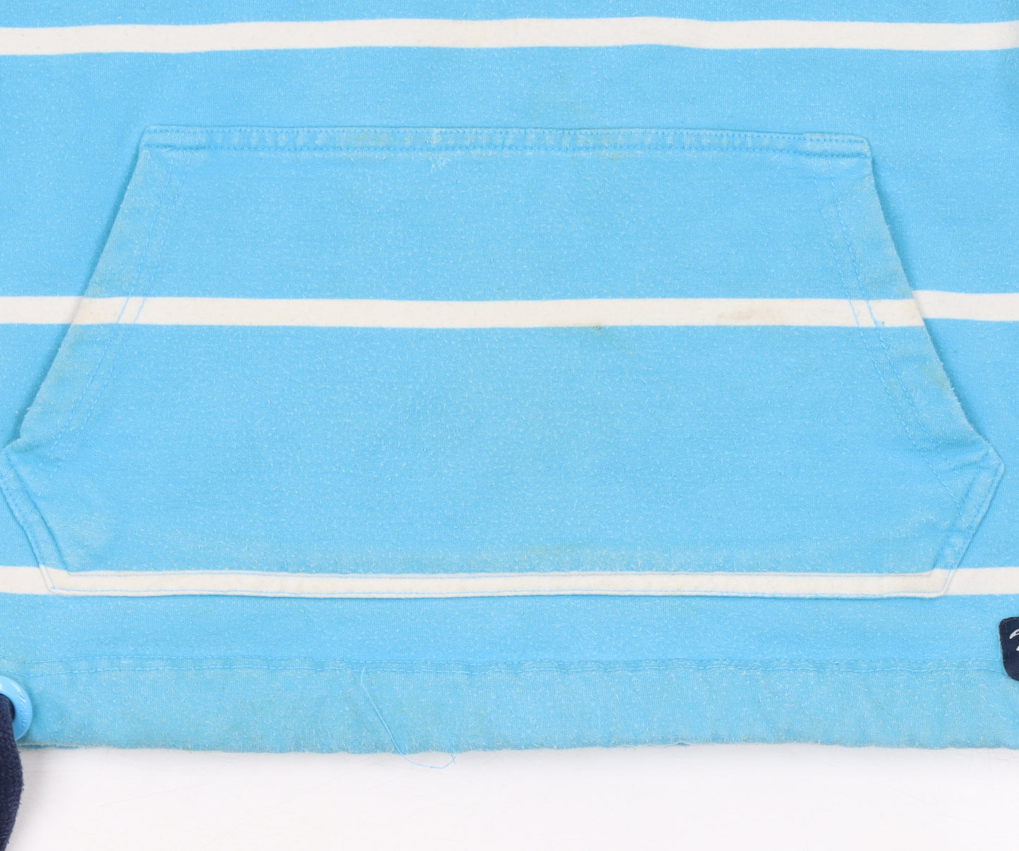 Rydale Women Blue Striped Pullover Sweatshirt Small Cotton Blend