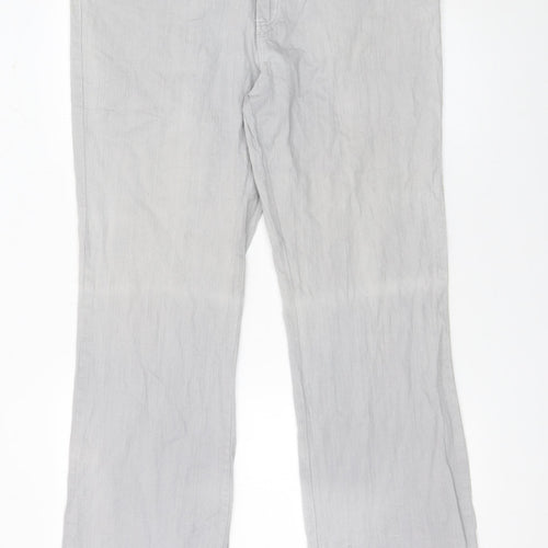 Paco Women’s Grey Stretch Denim Straight Trousers XL