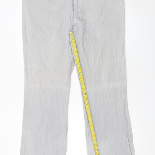 Paco Women’s Grey Stretch Denim Straight Trousers XL