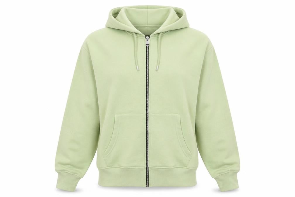 Rising Women’s Green Full Zip Hoodie Size S Cotton Blend Casual