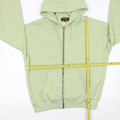 Rising Women’s Green Full Zip Hoodie Size S Cotton Blend Casual