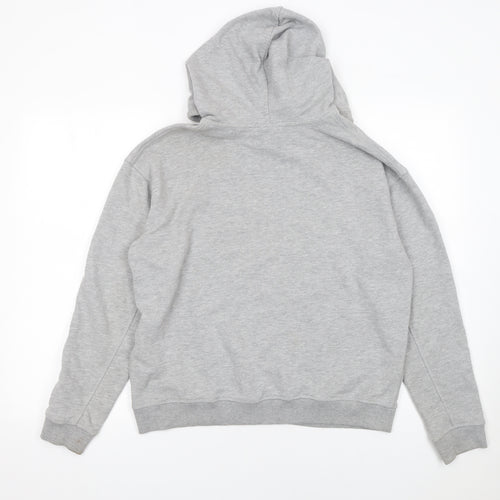 Ivy Park Women's Grey Pullover Hoodie Small Logo Cotton Blend