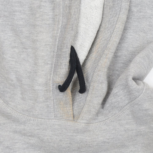 Ivy Park Women's Grey Pullover Hoodie Small Logo Cotton Blend