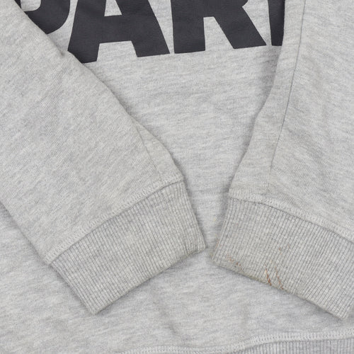 Ivy Park Women's Grey Pullover Hoodie Small Logo Cotton Blend