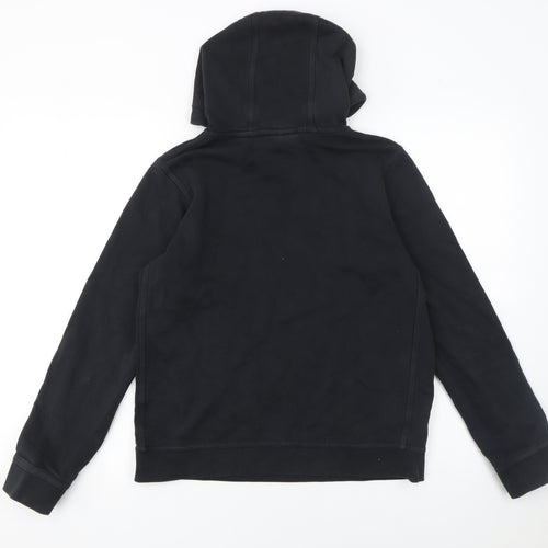 Nike Boys Black XL Pullover Hoodie with Logo and Kangaroo Pocket