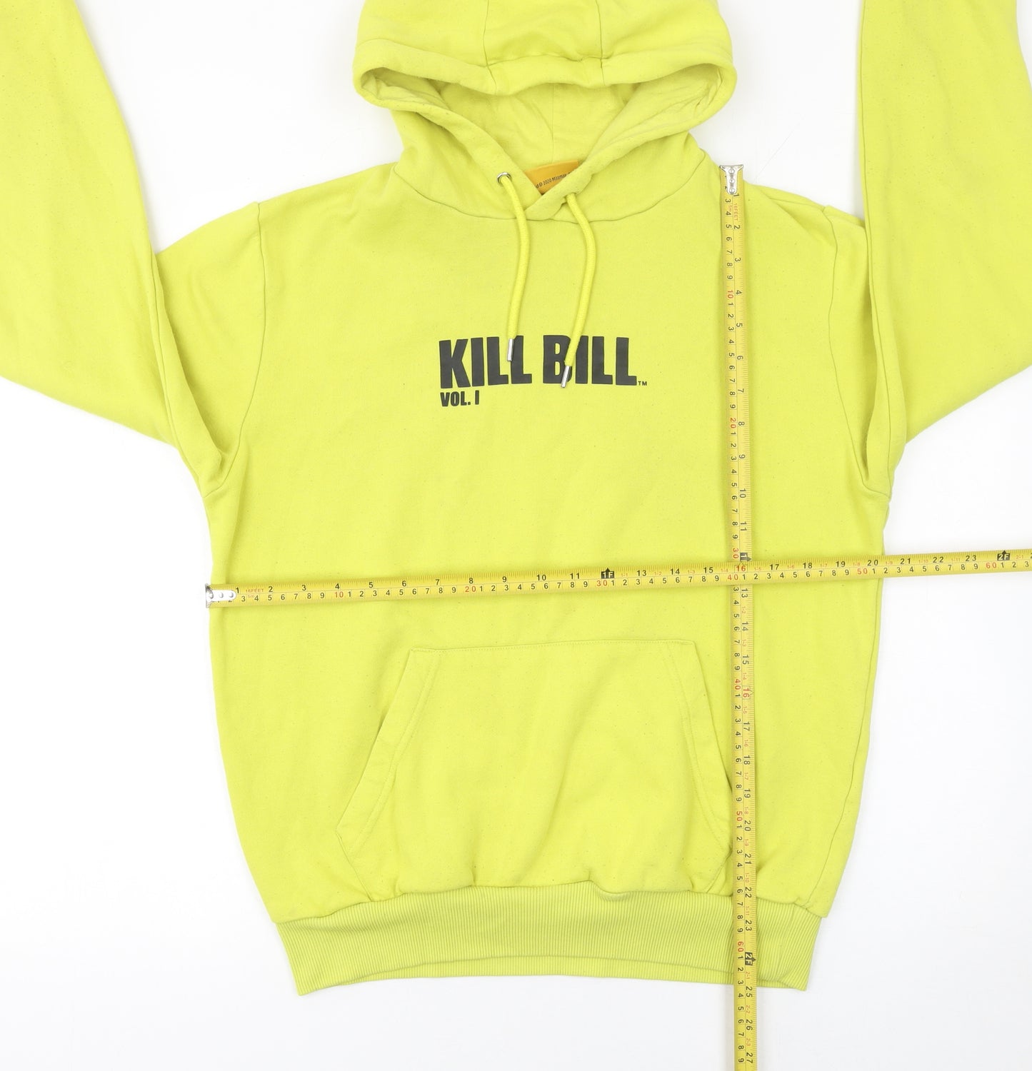 Kill Bill Vol. I & II Yellow Graphic Women's Pullover Hoodie M