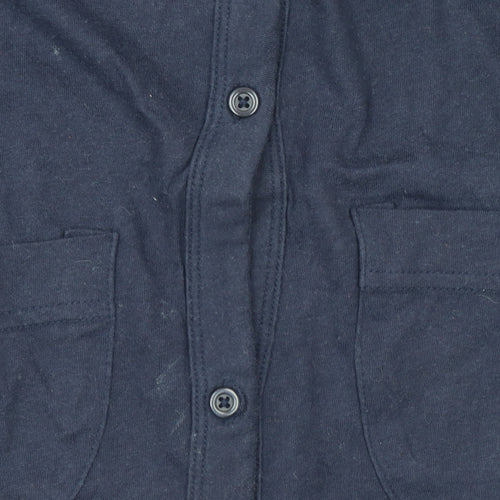 Mossimo Supply Co. Women's Blue XS V-Neck Long Sleeve Cotton Cardigan