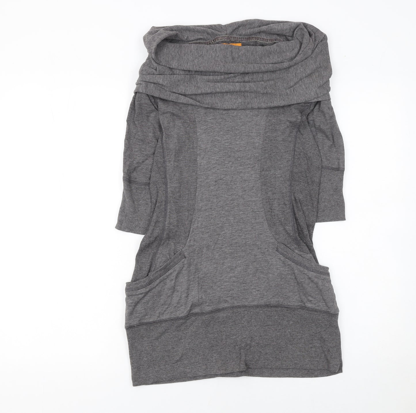 SoulCal Women Grey Size 12 Tunic Sweatshirt with Pockets