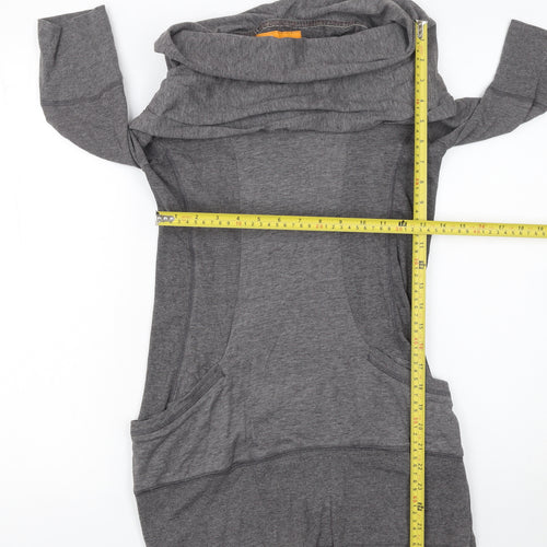 SoulCal Women Grey Size 12 Tunic Sweatshirt with Pockets