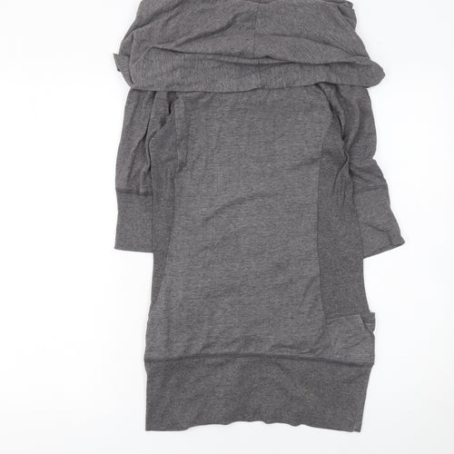 SoulCal Women Grey Size 12 Tunic Sweatshirt with Pockets