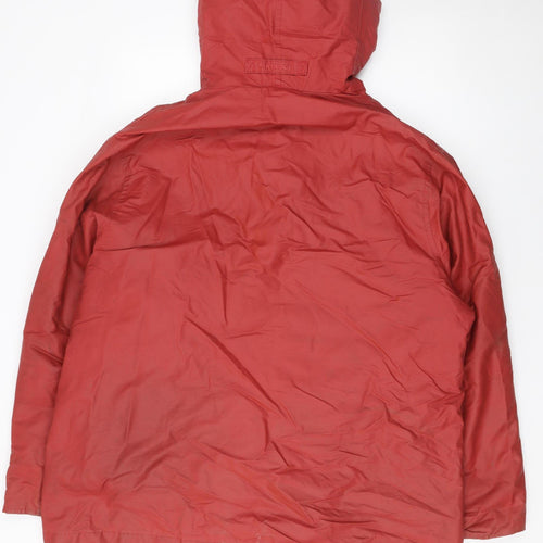 Partridge Performance Men's Red Hooded Parka Jacket L Waterproof Nylon
