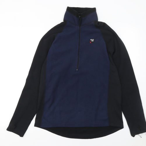 Sprayway Men's Blue Fleece 1/2 Zip Pullover Sweatshirt L