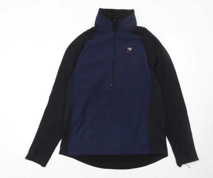 Sprayway Men's Blue Fleece 1/2 Zip Pullover Sweatshirt L