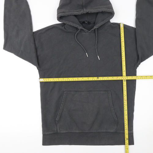 Next Women Black Pullover Hoodie Medium Cotton Blend Casual