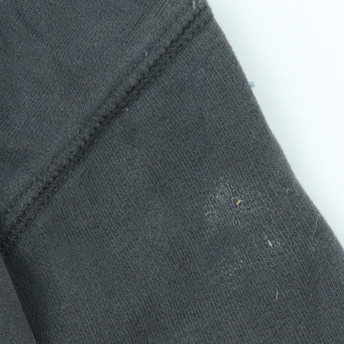 Next Women Black Pullover Hoodie Medium Cotton Blend Casual