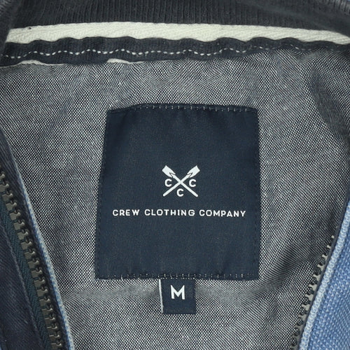 Crew Clothing Company Men Blue Medium 1/2 Zip Henley Sweatshirt