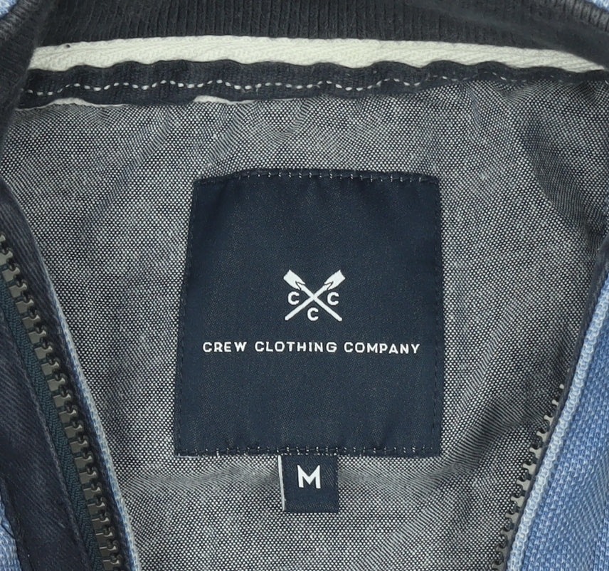 Crew Clothing Company Men Blue Medium 1/2 Zip Henley Sweatshirt