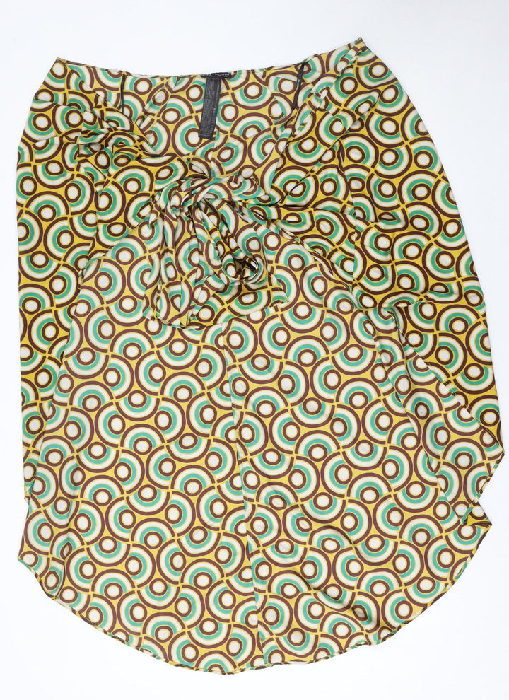 Zara Women’s Multicoloured Geometric Tunic Blouse Size M