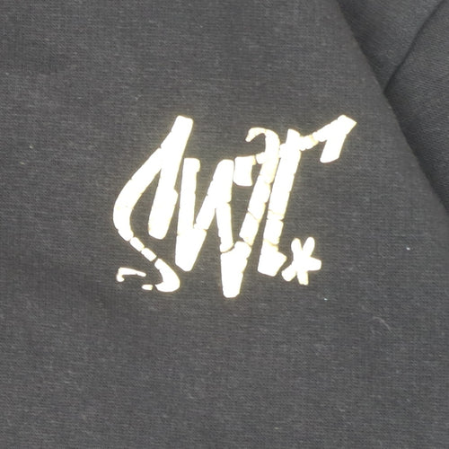Sonneti Girls Black Pullover Hoodie 12-13 Years Fleece Graphic Logo Sweatshirt