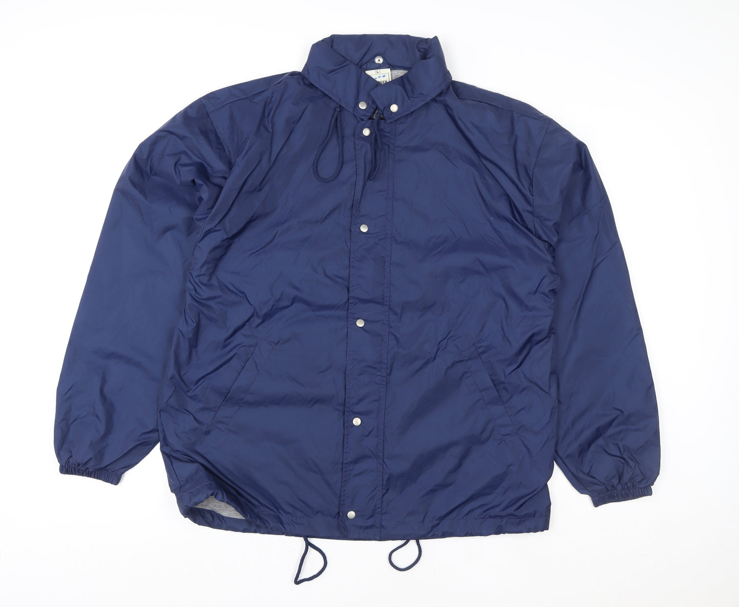 Fruit of the Loom Women’s Blue L Lightweight Nylon Windbreaker Jacket