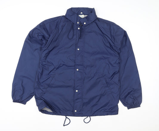 Fruit of the Loom Women’s Blue L Lightweight Nylon Windbreaker Jacket