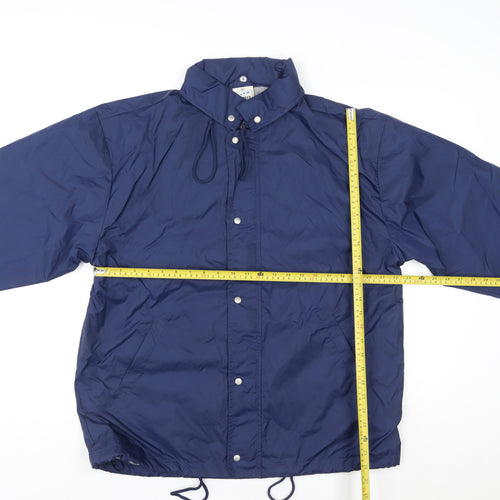 Fruit of the Loom Women’s Blue L Lightweight Nylon Windbreaker Jacket