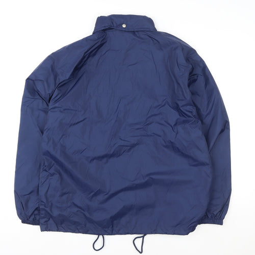 Fruit of the Loom Women’s Blue L Lightweight Nylon Windbreaker Jacket