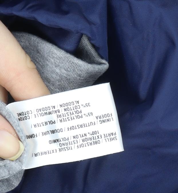 Fruit of the Loom Women’s Blue L Lightweight Nylon Windbreaker Jacket