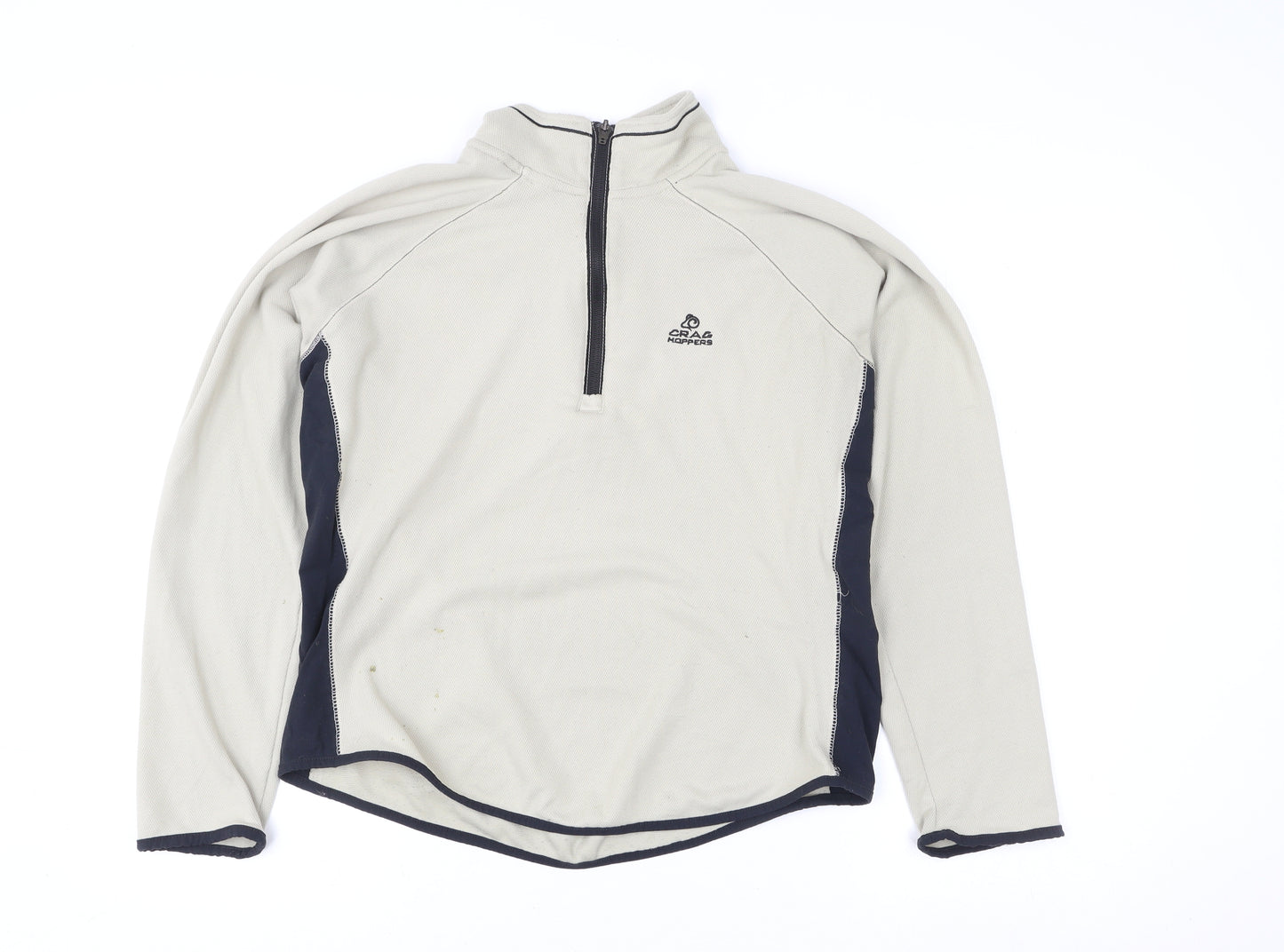Craghoppers Men's Beige S Fleece Half Zip Outdoor Jacket