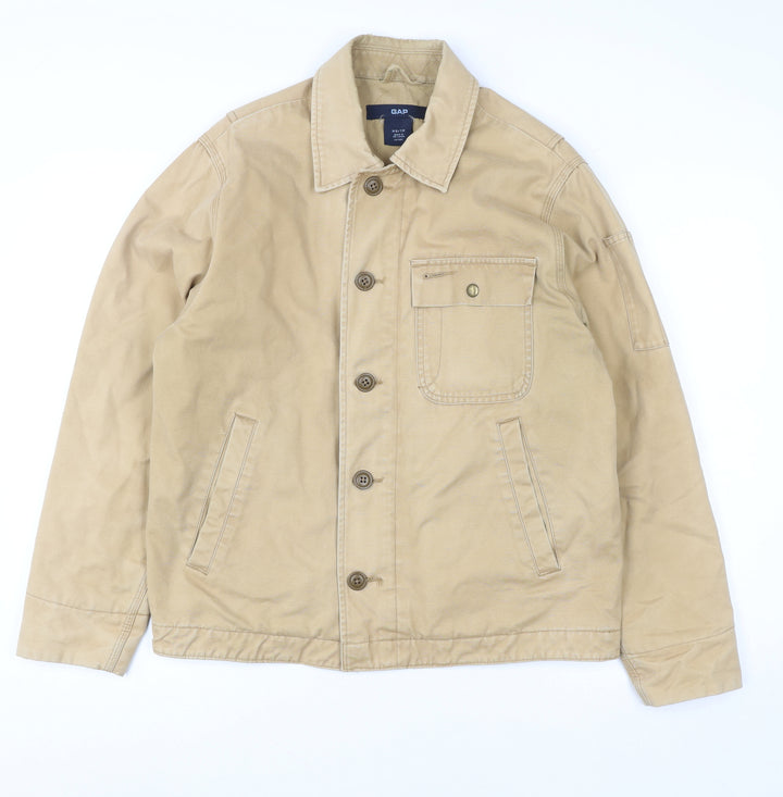 GAP Women’s Beige Cotton Twill Basic Jacket XS