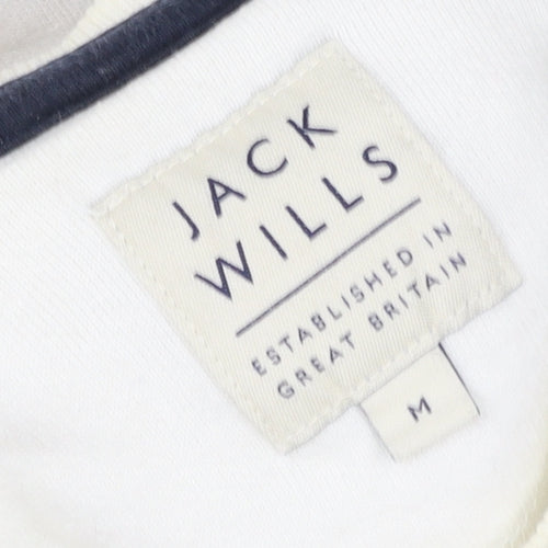Jack Wills Women White Crew Neck Long Sleeve Sweatshirt M