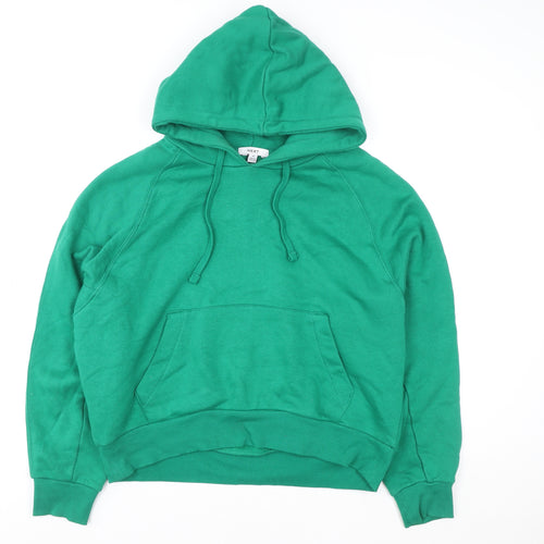 Next Women's Green Pullover Hoodie Size M Cotton Blend Casual
