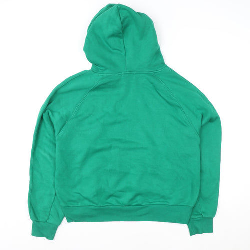 Next Women's Green Pullover Hoodie Size M Cotton Blend Casual