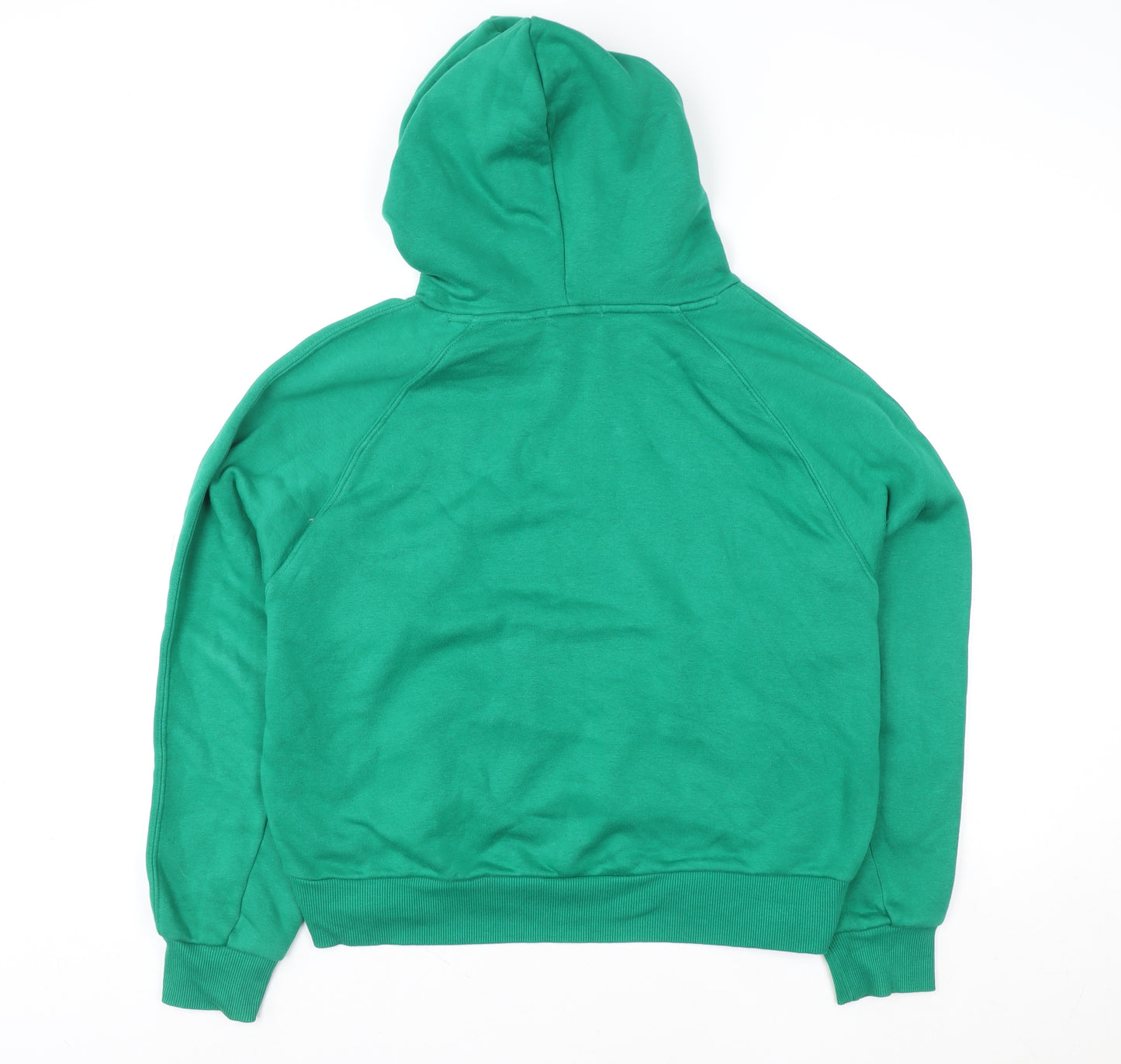 Next Women's Green Pullover Hoodie Size M Cotton Blend Casual