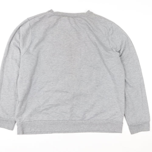RuPaul x Primark Women's Grey Graphic Sweatshirt L 14/16 Cotton Blend