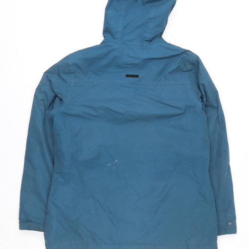 Regatta Men's Blue Hooded Parka Jacket L Windproof Water Resistant