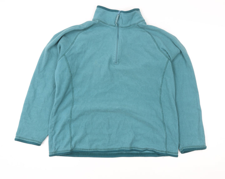 Mountain Warehouse Women’s Teal Fleece 1/2 Zip Pullover Size 18