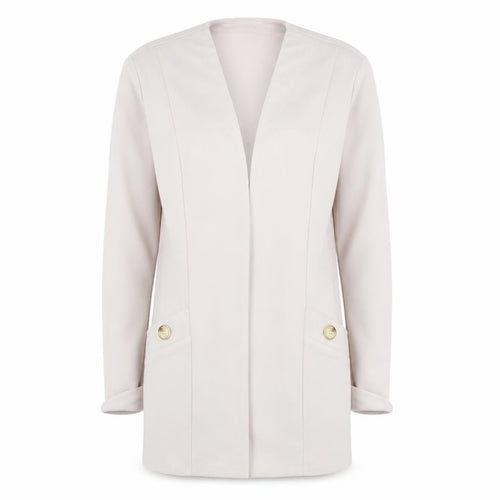 Wallis Women Beige V-Neck Long Sleeve Open Cardigan Size 8