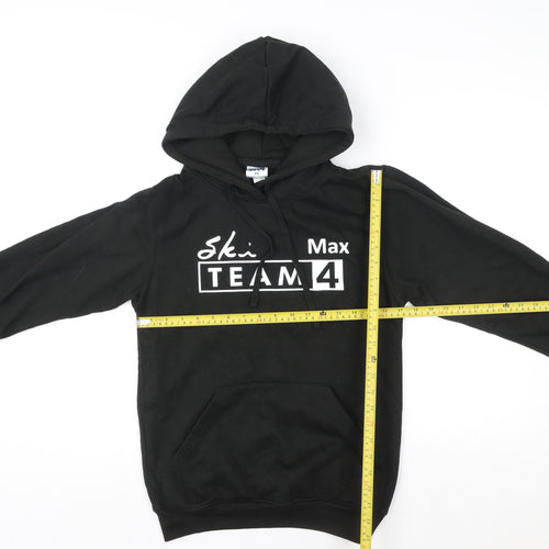 Uneek Mens Black Ski Team Hoodie XS Pullover Fleece