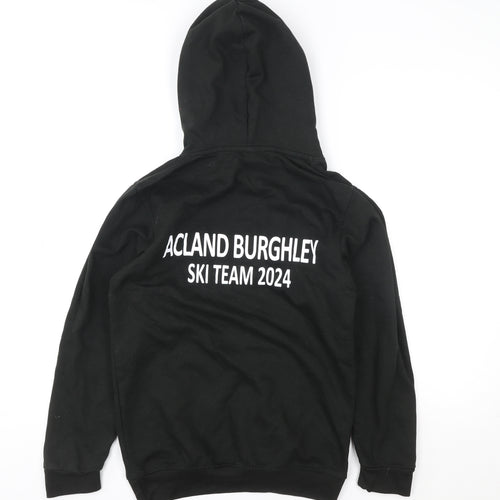 Uneek Mens Black Ski Team Hoodie XS Pullover Fleece