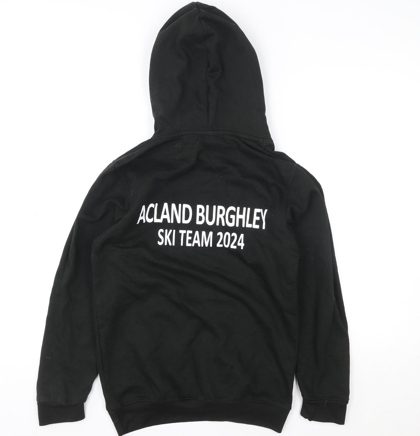 Uneek Mens Black Ski Team Hoodie XS Pullover Fleece
