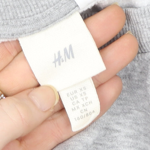 H&M Women Grey Yale University Crew Neck Sweatshirt XS