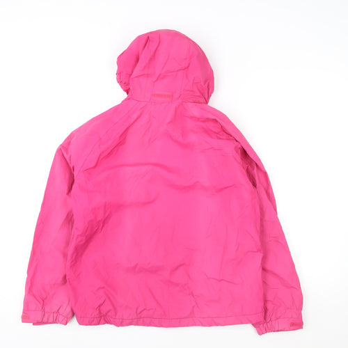 Regatta Teens Pink Waterproof Hooded Rain Jacket Size M