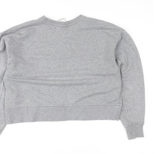 Nike Womens Grey XS Pullover Crew Neck Dri-FIT Sweatshirt