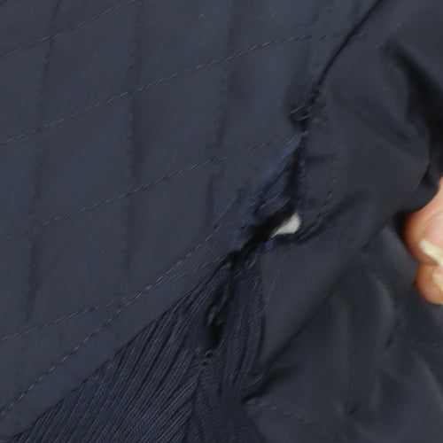 Marks and Spencer Per Una Women's Blue Quilted Jacket UK 12