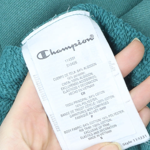 Champion Women’s Green Small Crew Neck Pullover Sweatshirt