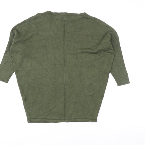 Saint Tropez Women's Green Pullover Sweatshirt Size S