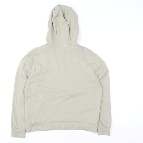 Mango Women’s Beige XS Hoodie Jacket 1/2 Zip Cotton Lightweight